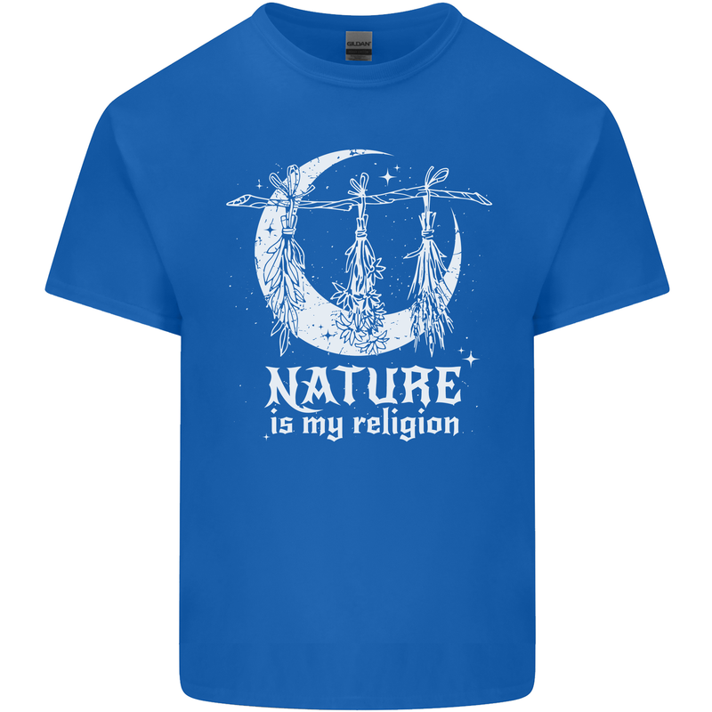 Nature Is My Religion Witch Halloween Kids T-Shirt Childrens Royal Blue