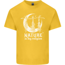 Nature Is My Religion Witch Halloween Kids T-Shirt Childrens Yellow