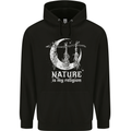 Nature Is My Religion Witch Halloween Mens 80% Cotton Hoodie Black