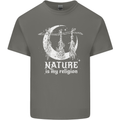 Nature Is My Religion Witch Halloween Mens Cotton T-Shirt Tee Top Charcoal