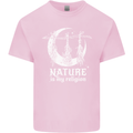 Nature Is My Religion Witch Halloween Mens Cotton T-Shirt Tee Top Light Pink