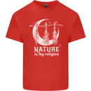 Nature Is My Religion Witch Halloween Mens Cotton T-Shirt Tee Top Red
