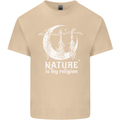 Nature Is My Religion Witch Halloween Mens Cotton T-Shirt Tee Top Sand