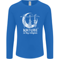 Nature Is My Religion Witch Halloween Mens Long Sleeve T-Shirt Royal Blue