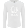 Nature Is My Religion Witch Halloween Mens Long Sleeve T-Shirt White