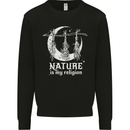 Nature Is My Religion Witch Halloween Mens Sweatshirt Jumper Black