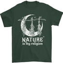 Nature Is My Religion Witch Halloween Mens T-Shirt Cotton Gildan Forest Green