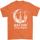 Nature Is My Religion Witch Halloween Mens T-Shirt Cotton Gildan Orange