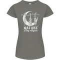 Nature Is My Religion Witch Halloween Womens Petite Cut T-Shirt Charcoal