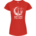 Nature Is My Religion Witch Halloween Womens Petite Cut T-Shirt Red