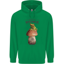 Nature My Home Mushroom Frog Childrens Kids Hoodie Irish Green