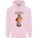 Nature My Home Mushroom Frog Childrens Kids Hoodie Light Pink