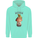 Nature My Home Mushroom Frog Childrens Kids Hoodie Peppermint