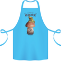 Nature My Home Mushroom Frog Cotton Apron 100% Organic Turquoise