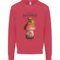 Nature My Home Mushroom Frog Kids Sweatshirt Jumper Heliconia