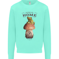 Nature My Home Mushroom Frog Kids Sweatshirt Jumper Peppermint