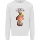 Nature My Home Mushroom Frog Kids Sweatshirt Jumper White