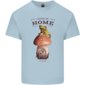 Nature My Home Mushroom Frog Kids T-Shirt Childrens Light Blue