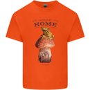 Nature My Home Mushroom Frog Kids T-Shirt Childrens Orange