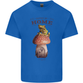 Nature My Home Mushroom Frog Kids T-Shirt Childrens Royal Blue
