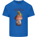Nature My Home Mushroom Frog Kids T-Shirt Childrens Royal Blue