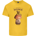 Nature My Home Mushroom Frog Kids T-Shirt Childrens Yellow