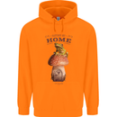 Nature My Home Mushroom Frog Mens 80% Cotton Hoodie Orange