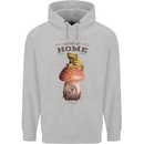 Nature My Home Mushroom Frog Mens 80% Cotton Hoodie Sports Grey