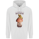 Nature My Home Mushroom Frog Mens 80% Cotton Hoodie White