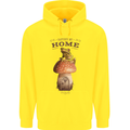 Nature My Home Mushroom Frog Mens 80% Cotton Hoodie Yellow