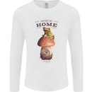 Nature My Home Mushroom Frog Mens Long Sleeve T-Shirt White