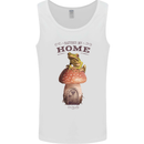 Nature My Home Mushroom Frog Mens Vest Tank Top White