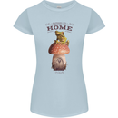 Nature My Home Mushroom Frog Womens Petite Cut T-Shirt Light Blue