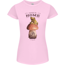 Nature My Home Mushroom Frog Womens Petite Cut T-Shirt Light Pink