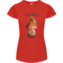 Nature My Home Mushroom Frog Womens Petite Cut T-Shirt Red
