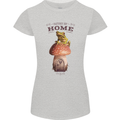 Nature My Home Mushroom Frog Womens Petite Cut T-Shirt Sports Grey