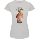 Nature My Home Mushroom Frog Womens Petite Cut T-Shirt Sports Grey