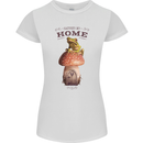 Nature My Home Mushroom Frog Womens Petite Cut T-Shirt White