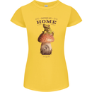Nature My Home Mushroom Frog Womens Petite Cut T-Shirt Yellow