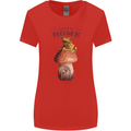 Nature My Home Mushroom Frog Womens Wider Cut T-Shirt Red