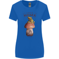 Nature My Home Mushroom Frog Womens Wider Cut T-Shirt Royal Blue