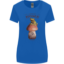 Nature My Home Mushroom Frog Womens Wider Cut T-Shirt Royal Blue