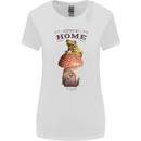 Nature My Home Mushroom Frog Womens Wider Cut T-Shirt White