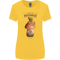 Nature My Home Mushroom Frog Womens Wider Cut T-Shirt Yellow