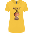 Nature My Home Mushroom Frog Womens Wider Cut T-Shirt Yellow