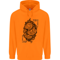 Nature is Art Mushroom Fungi Mycology Childrens Kids Hoodie Orange