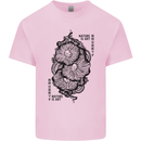 Nature is Art Mushroom Fungi Mycology Mens Cotton T-Shirt Tee Top Light Pink