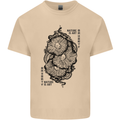 Nature is Art Mushroom Fungi Mycology Mens Cotton T-Shirt Tee Top Sand