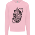 Nature is Art Mushroom Fungi Mycology Mens Sweatshirt Jumper Light Pink