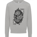 Nature is Art Mushroom Fungi Mycology Mens Sweatshirt Jumper Sports Grey